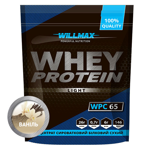 Концентрат сывороточного белка Willmax 65 % вкус  Ваниль